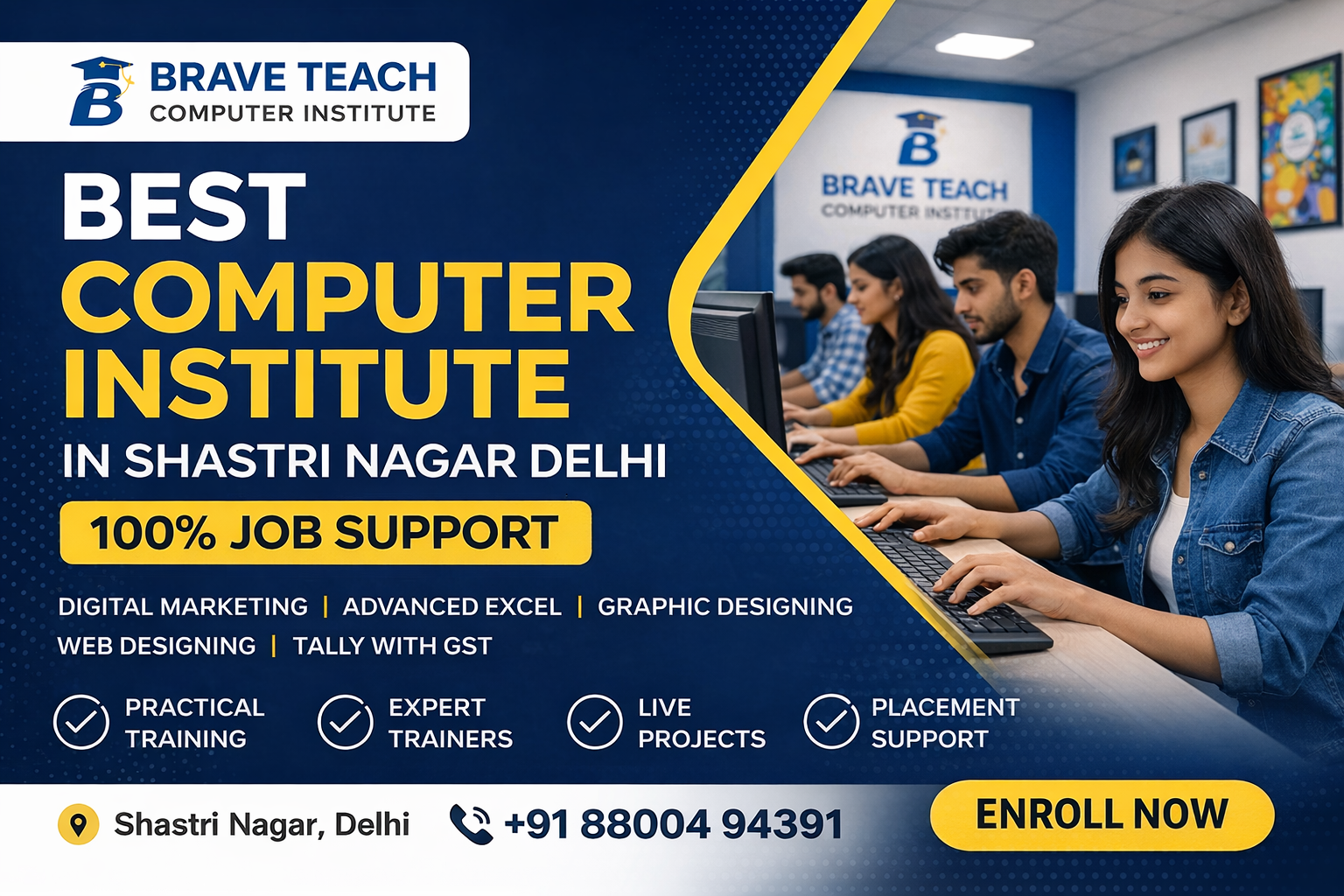 best computer institute shastri nagar delhi