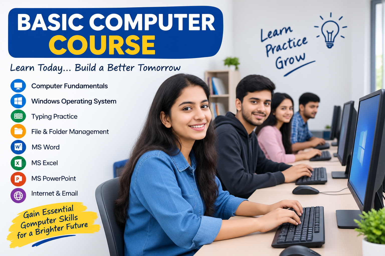 Best Computer Institute in Shastri Nagar | Computer Course